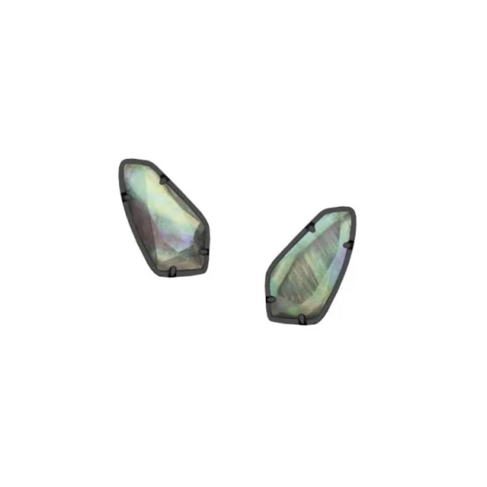 Kendra Scott Black Pearl Gunmetal Studs